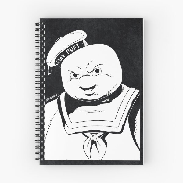 Item preview, STAY PUFT MARSHMALLOW MAN - Ghostbusters (Black and White) designed and sold by FamousWeirdosRB.