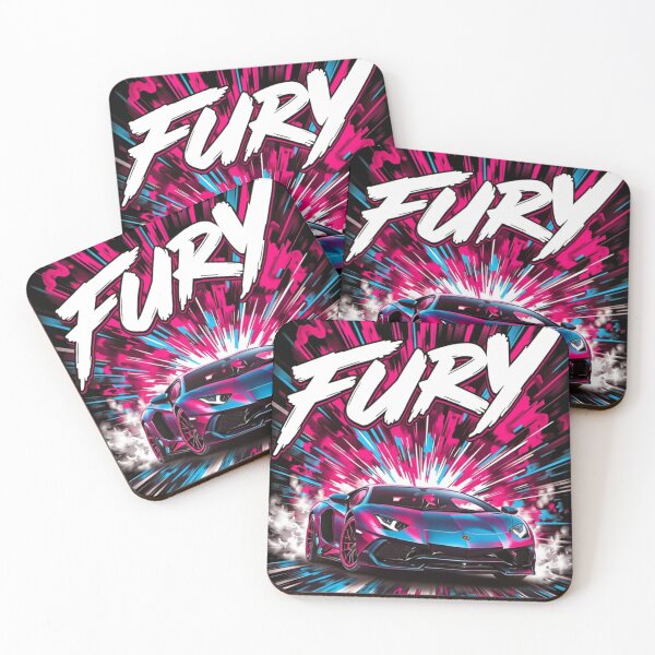 Item preview, Fury Drive: Neon Rage Unleashed designed and sold by Bubble-Bay Shop.