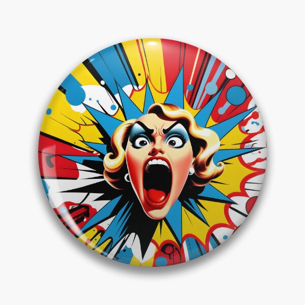 Item preview, Empowered Woman Shouting, Bold Female Expression, Voice of Strength Art, Protest & Passion designed and sold by RevGens.