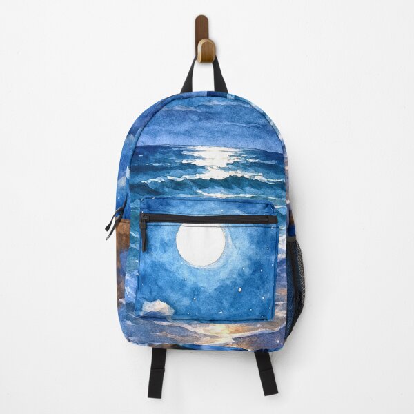 Item preview, Midnight Shore Blue Waves designed and sold by FarieArt.