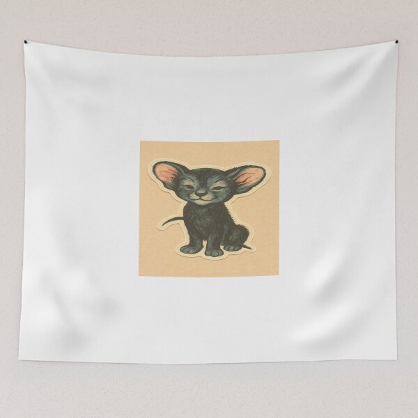 Item preview, Short hair cat kitsch sticker.  designed and sold by surfingplatypus.