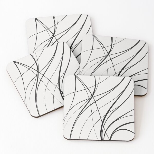 Item preview, Intersecting Black Curves On White designed and sold by Owcomm.