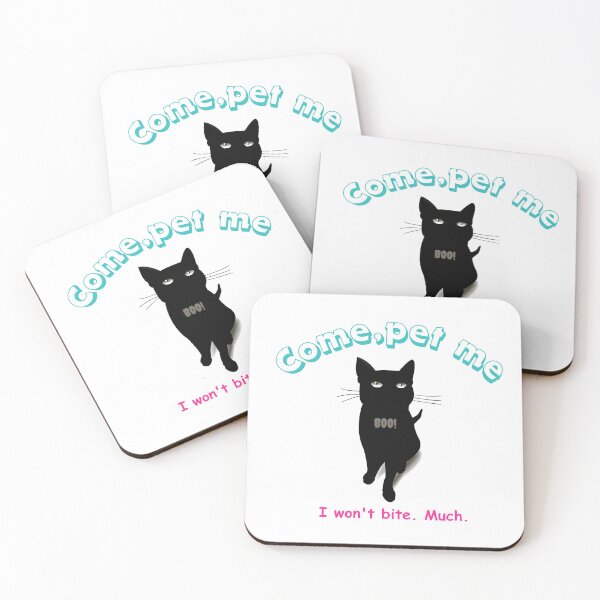 Item preview, cat come pet me I wont bite much Bags Phone Cases Prints, Cards & Posters Pouches, Laptop Skins & Sleeves designed and sold by YenneferYenDesigns.