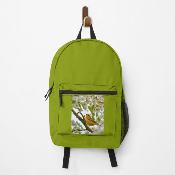 Item preview, Golden Warbler among cherry blossoms designed and sold by ritusdesigns.