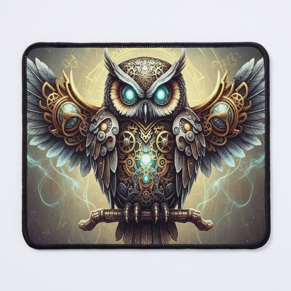 Item preview, Steampunk Owl – Keeper of Gears and Arcane Wisdom designed and sold by  Ojo de Lilith.