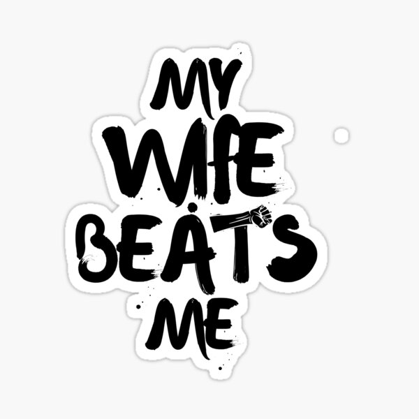 Item preview, Funny Marriage Humor Shirt - My Wife Beats Me (At Everything) designed and sold by DemCey.