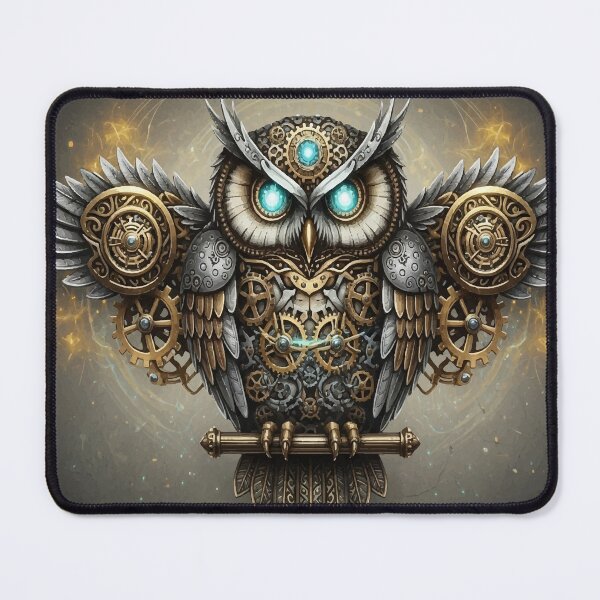 Item preview, Steampunk Owl – Keeper of Gears and Arcane Wisdom designed and sold by  Ojo de Lilith.