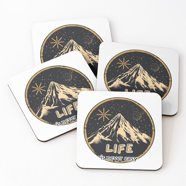 Item preview, Cool quotation displayed "Life is never easy" designed and sold by piairz-shop.