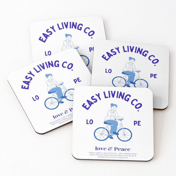 Item preview, EASY LIVING CO (Love & Peace) designed and sold by BrewsterClub.