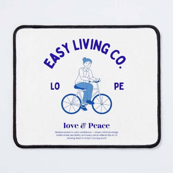 Item preview, EASY LIVING CO (Love & Peace) designed and sold by BrewsterClub.
