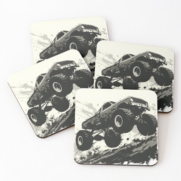 Item preview, Monster Truck Silhouette – Bold Off-Road Motion Art designed and sold by Windy-market.