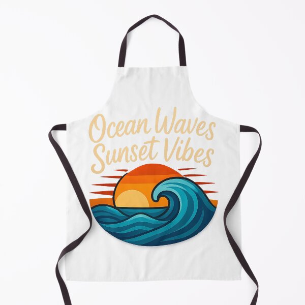 Item preview, Ocean Waves Sunset Vibes - Coastal Beach Art Retro Summer Aesthetic designed and sold by CreativeVisionsHub.
