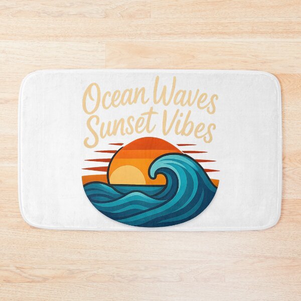 Item preview, Ocean Waves Sunset Vibes - Coastal Beach Art Retro Summer Aesthetic designed and sold by CreativeVisionsHub.