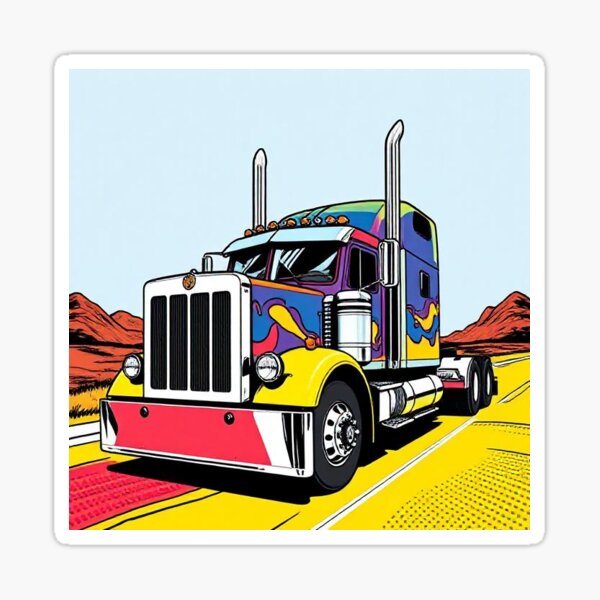 Item preview, Retro Road King Truck Art designed and sold by AustenPussett.