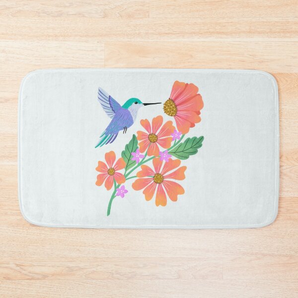Item preview, Hummingbird with flower bouquet designed and sold by Aralma.