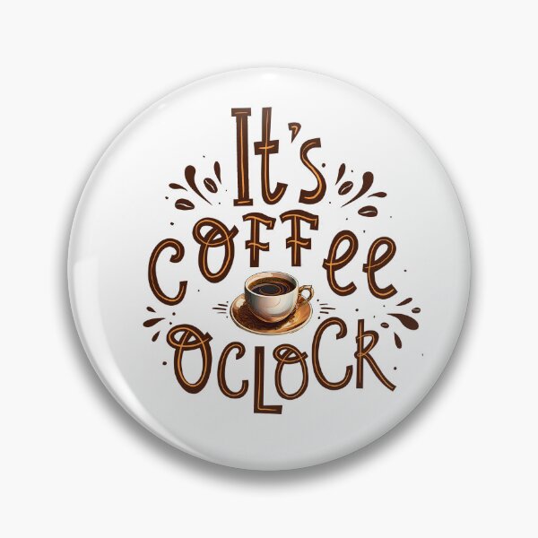 Item preview, Tullys Coffee It's Coffee O'Clock Typography Art - Coffee Time Quote Illustration designed and sold by Kollibri.