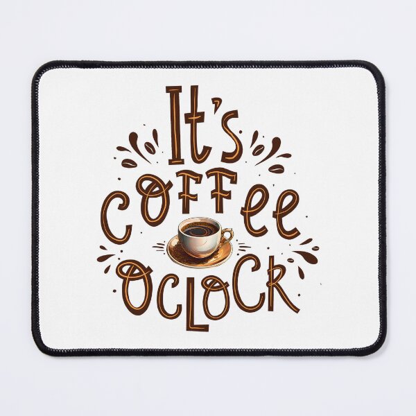 Item preview, Tullys Coffee It's Coffee O'Clock Typography Art - Coffee Time Quote Illustration designed and sold by Kollibri.