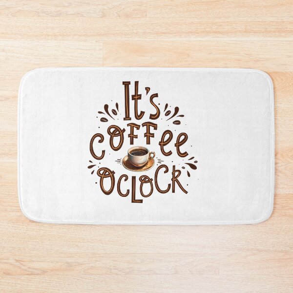 Item preview, Tullys Coffee It's Coffee O'Clock Typography Art - Coffee Time Quote Illustration designed and sold by Kollibri.