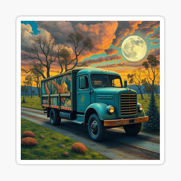Item preview, Retro Road King Truck Art designed and sold by AustenPussett.