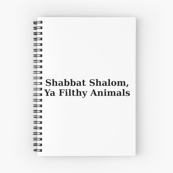 Item preview, Shabbat Shalom, Ya Filthy Animals designed and sold by BaShert.