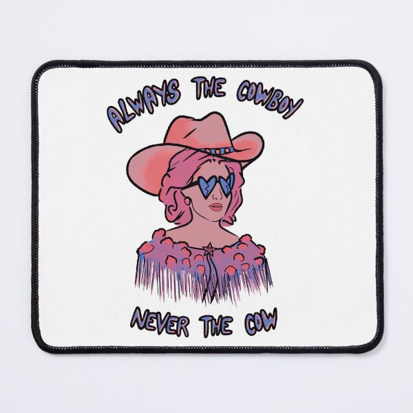 Item preview, CMAT Always The Cowboy Never The Cow - coral / blue designed and sold by incloudines.