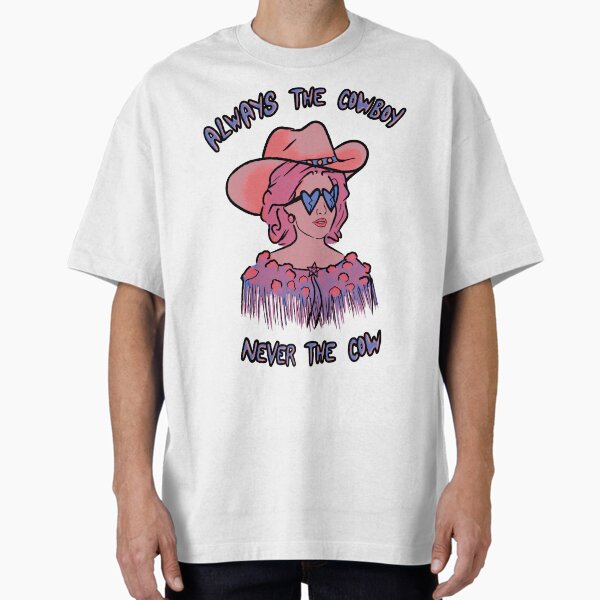 Item preview, CMAT Always The Cowboy Never The Cow - coral / blue designed and sold by incloudines.