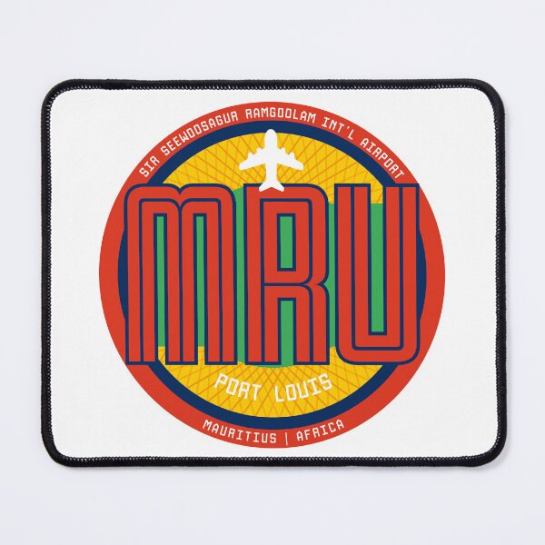 Item preview, Airport Badge Sticker MRU Port Louis Mauritius designed and sold by avionuts.
