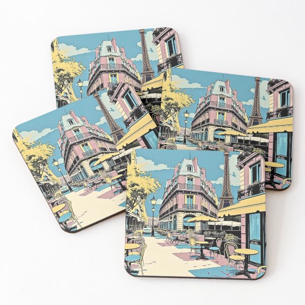 Item preview, summer in paris pop art designed and sold by SKULLARTISTRY.