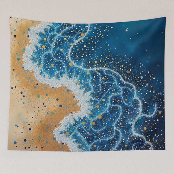Item preview, Aboriginal Inspired Dot Art - Paradise Beach designed and sold by GrinGalore.