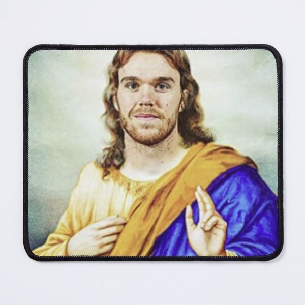 Item preview, ALL Hail McJesus…!!! (Matching Oilers Orange Hex Color Background!!) designed and sold by thebirdbrand.