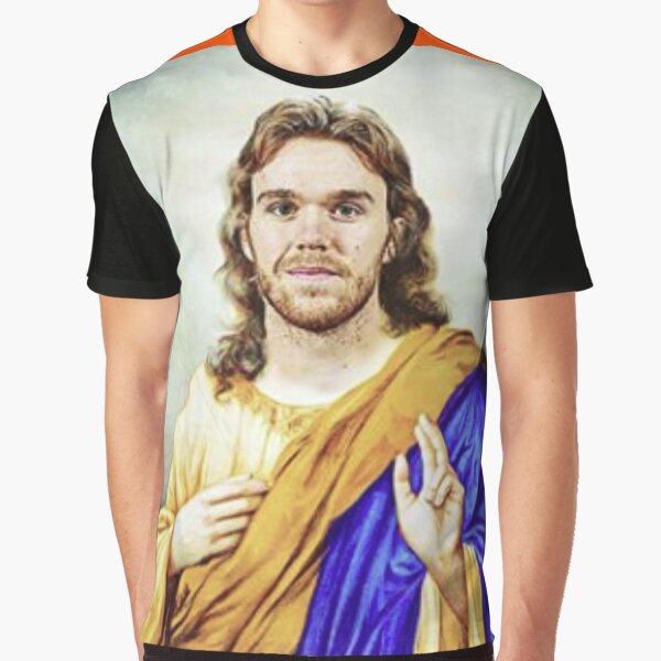Item preview, ALL Hail McJesus…!!! (Matching Oilers Orange Hex Color Background!!) designed and sold by thebirdbrand.