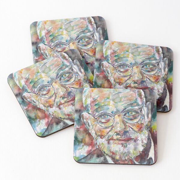 Item preview, OLIVER SACKS watercolor portrait designed and sold by lautir.