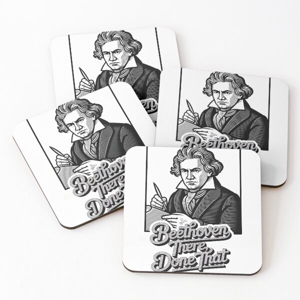 Item preview, Beethoven Black and White Symphony Illustration designed and sold by ForeverPrintsOK.