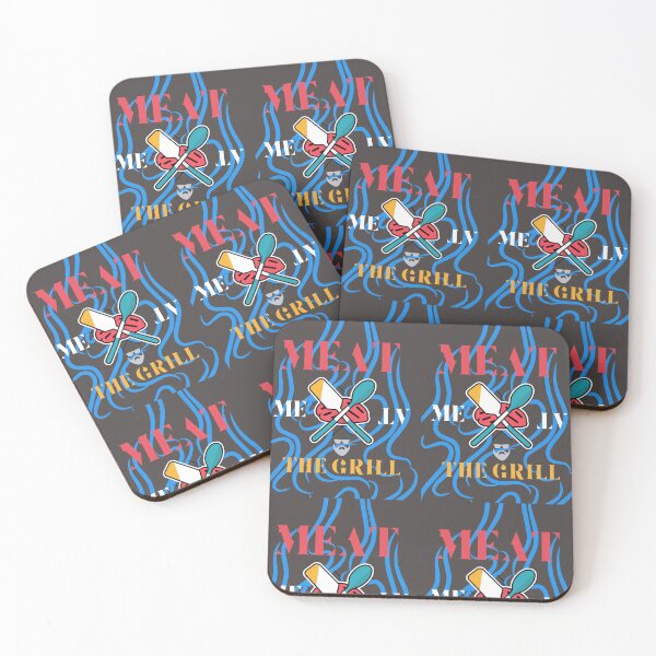 Artikelvorschau, Meat Me at the Grill Grillen Grillmeister Grillpapa entworfen und verkauft von UrbanStitchCreations.