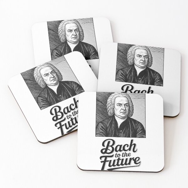 Item preview, Bach to the Future - Woodcut Portrait designed and sold by ForeverPrintsOK.