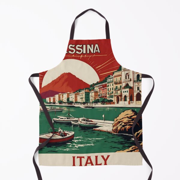 Item preview, Messina Italy Vintage Poster Tourism designed and sold by TravelersGems.