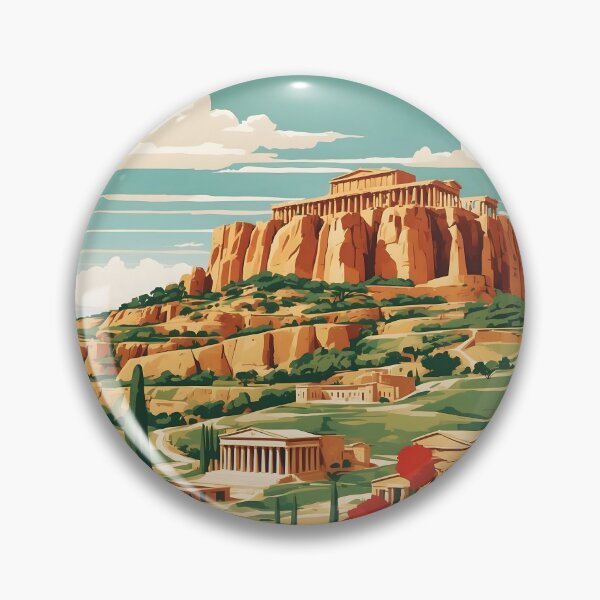 Item preview, Agrigento Italy Vintage Poster Tourism  designed and sold by TravelersGems.