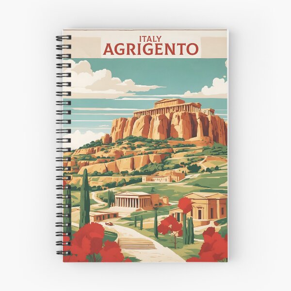 Artikelvorschau, Agrigento Italien Vintage Poster Tourismus entworfen und verkauft von TravelersGems.