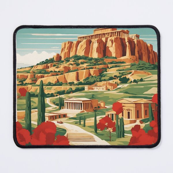 Item preview, Agrigento Italy Vintage Poster Tourism  designed and sold by TravelersGems.