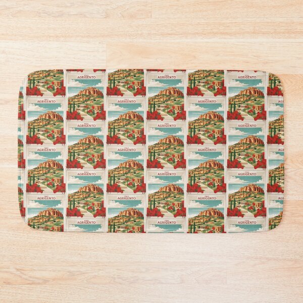Item preview, Agrigento Italy Vintage Poster Tourism  designed and sold by TravelersGems.