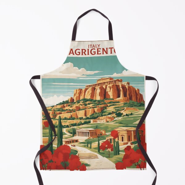 Item preview, Agrigento Italy Vintage Poster Tourism designed and sold by TravelersGems.