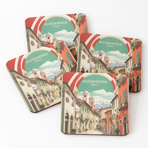 Item preview, Alessandria Italy Vintage Poster Tourism designed and sold by TravelersGems.