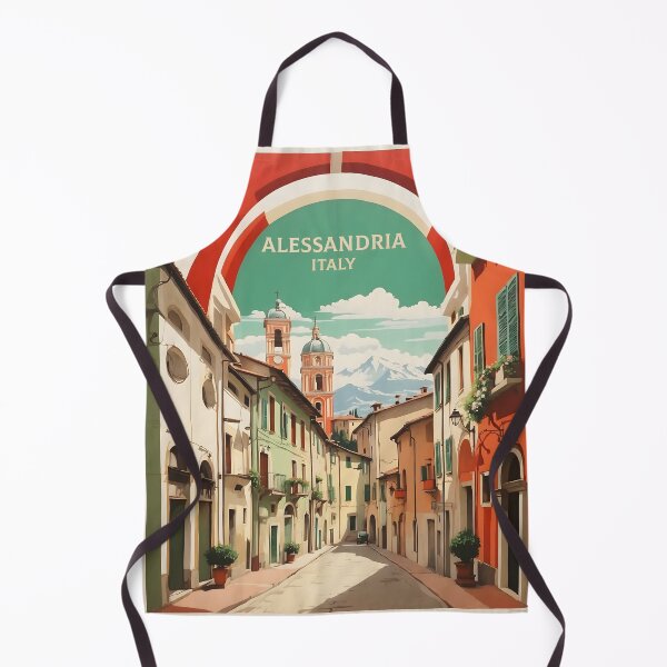 Item preview, Alessandria Italy Vintage Poster Tourism  designed and sold by TravelersGems.