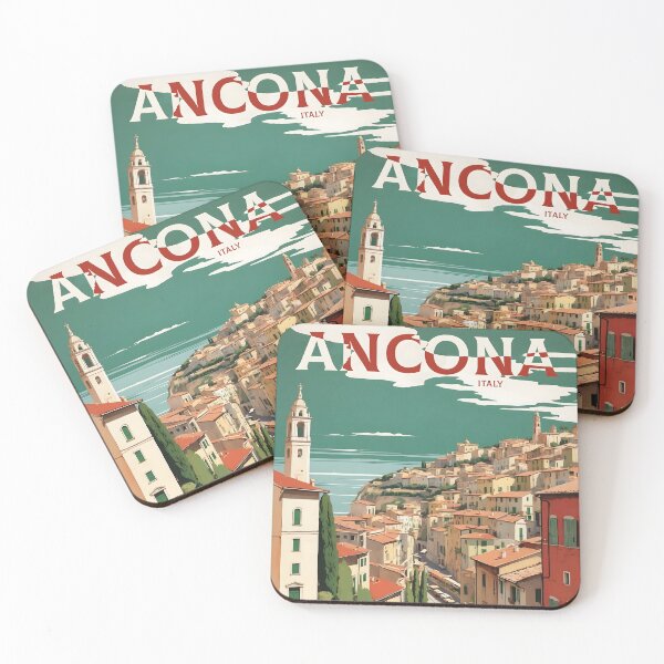 Item preview, Ancona Italy Vintage Poster Tourism  designed and sold by TravelersGems.