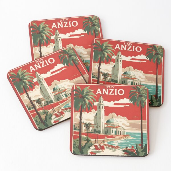 Item preview, Anzio Italy Vintage Poster Tourism  designed and sold by TravelersGems.