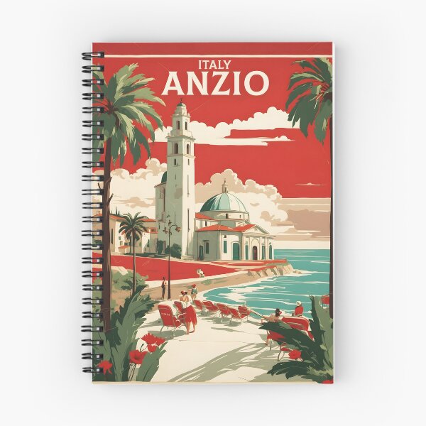Item preview, Anzio Italy Vintage Poster Tourism  designed and sold by TravelersGems.