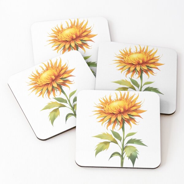 Item preview, ํYellow Safflower (Carthamus tinctorius) designed and sold by HOMETOWN86.