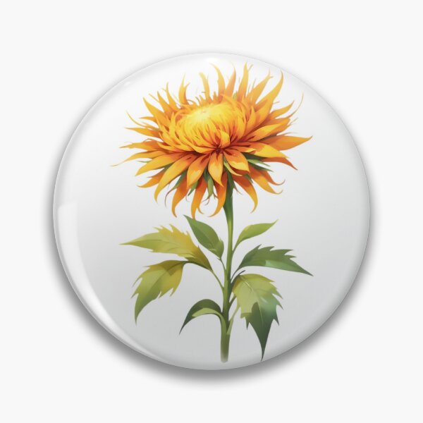 Item preview, ํYellow Safflower (Carthamus tinctorius) designed and sold by HOMETOWN86.