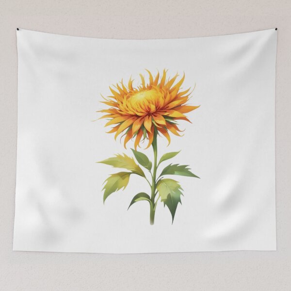 Item preview, ํYellow Safflower (Carthamus tinctorius) designed and sold by HOMETOWN86.