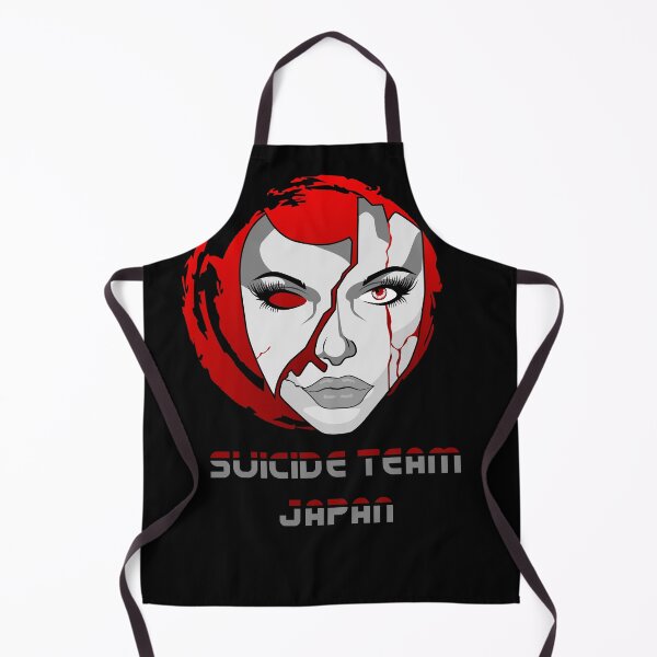 Artikelvorschau, Broken Yet Beautiful – Red Cyber Femme Illustration - Japan Suicide Team entworfen und verkauft von All DayTees.